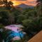 A Touch of Pink - Secret Tropical Retreat with Pool & Mountain Views - Underground River, Fireflies & Waterfalls