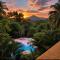 A Touch of Pink - Secret Tropical Retreat with Pool & Mountain Views - Underground River, Fireflies & Waterfalls