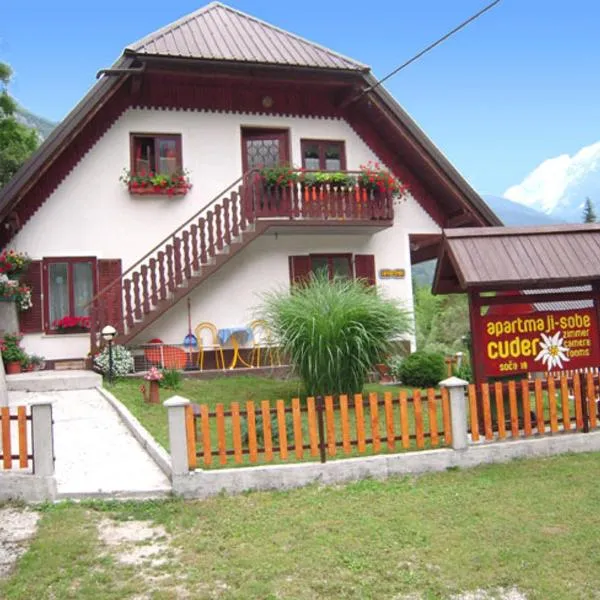 Apartmaji in Sobe Cuder, hotel en Soča