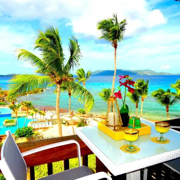 Luxury Beachfront Duplex Villa on Sapphire Beach V, khách sạn ở St Thomas