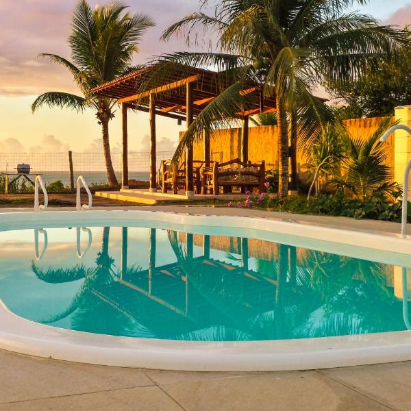 Pousada Azul, charme, piscina e vista panorâmica para o mar, no alto da falésia de Cumuruxatiba - Foto 4