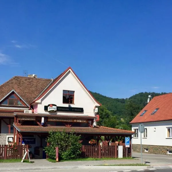 Penzion U Golema Blansko, hotel Blanskóban