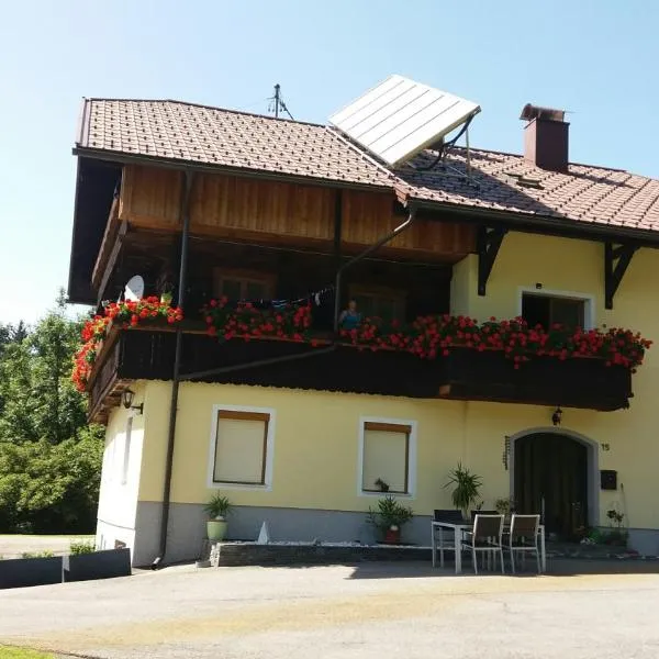idyllischer Landhof Nähe Millstättersee Ferienwohnung mit Balkon, hotel Fresachban