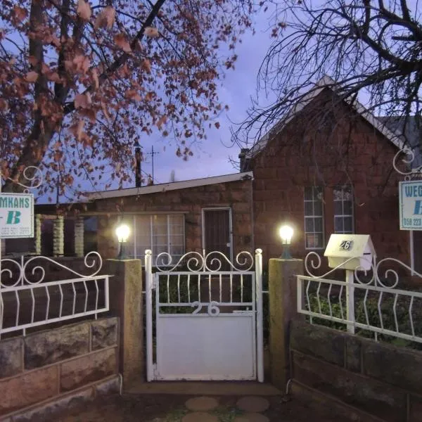 Wegkomkans B&B, hotel in Caledonspoort