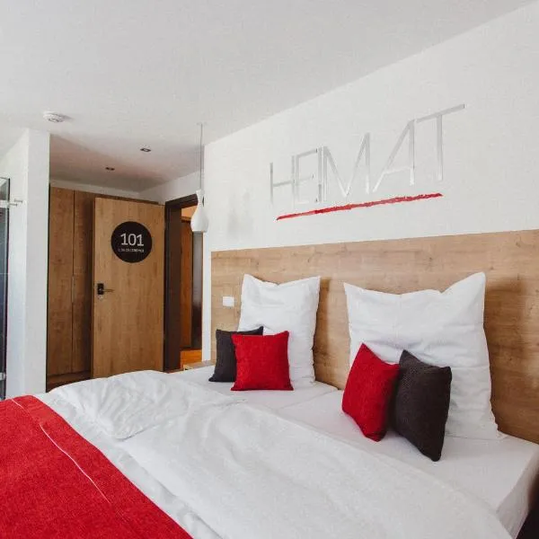 HEIMAT | Hotel & Boarding House, hotell i Au in der Hallertau