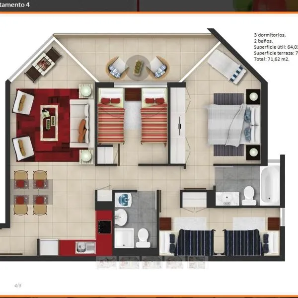 Departamento Familiar Los Molles, hotel em Los Molles