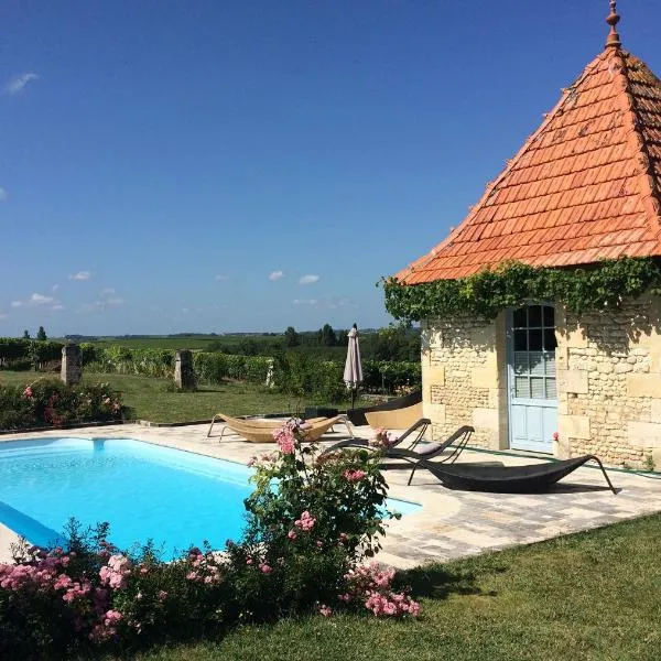 Chambre d'Hôtes Clos des Pierres Blanches, готель у місті Saint-Maigrin