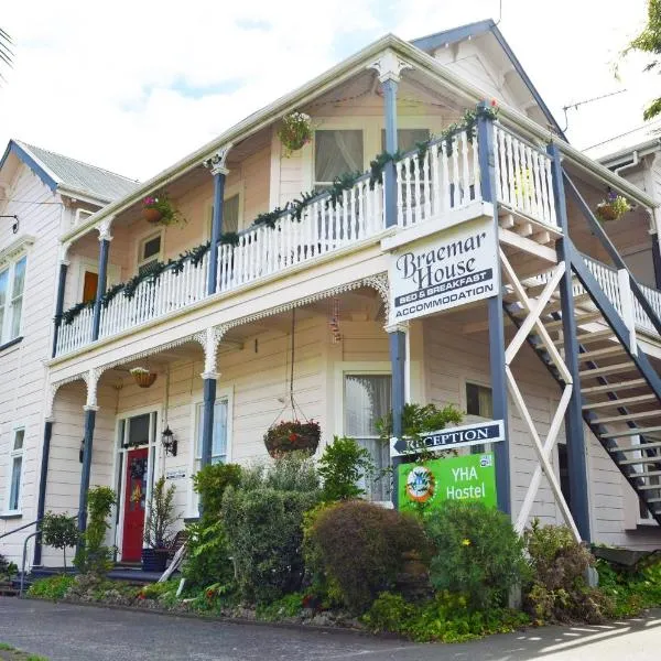 Braemar House B&B and YHA Hostel, hotell i Whanganui