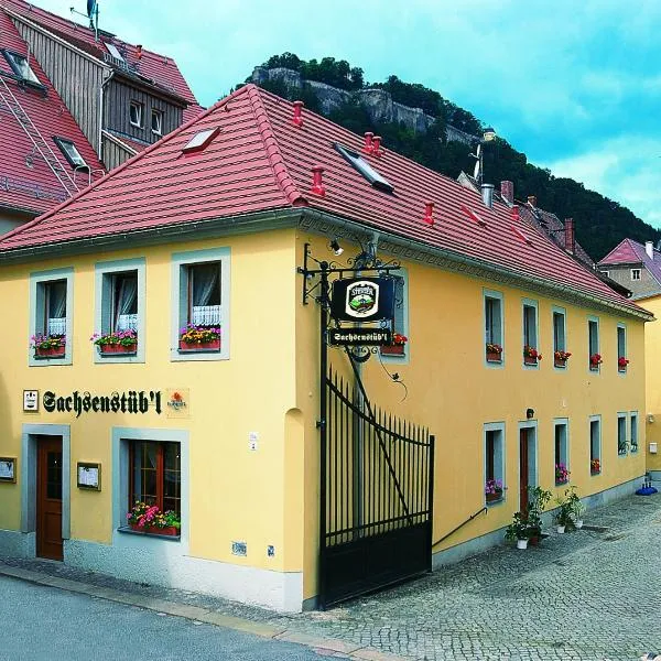 Sachsenstübel、ケーニッヒスシュタイン・アン・デ・エルベのホテル