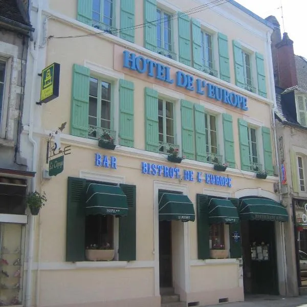 Logis de L'Europe Restaurant Le Cepage, hotel em Corbigny