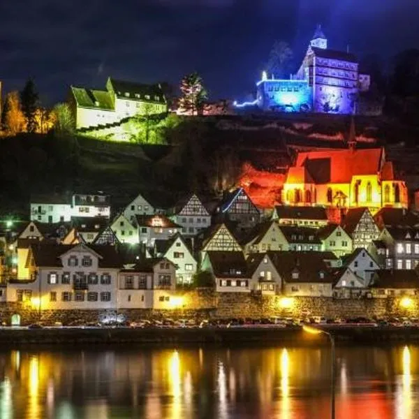 Natur und Neckarblick bei Heidelberg, hotell i Rothenberg