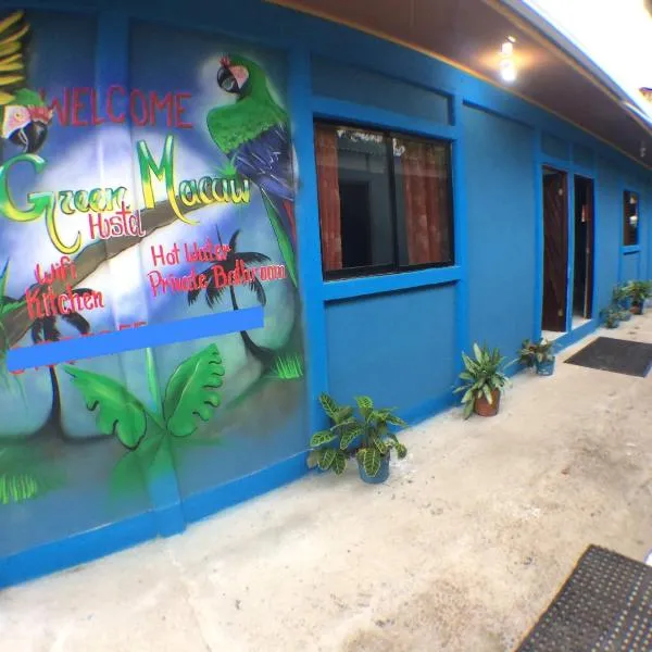 Green Macaw Hostel, hotell i Tortuguero