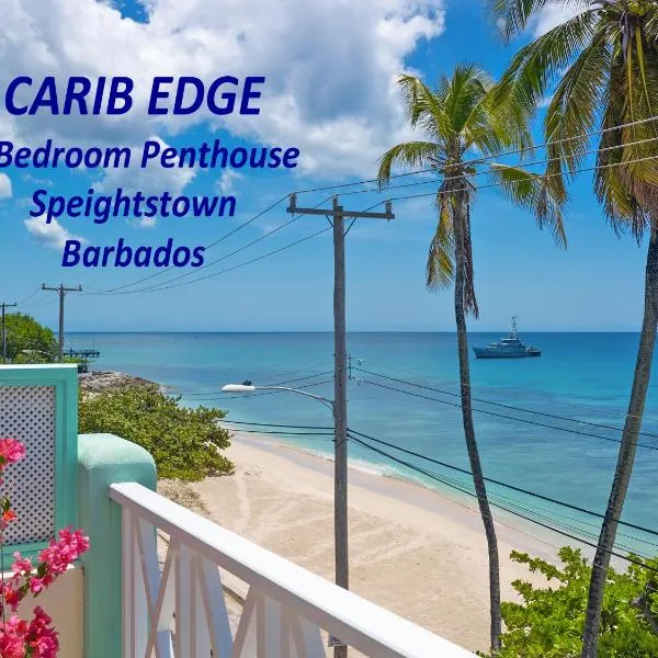 Carib Edge, AC beach penthouse, hotel v destinaci Saint Peter