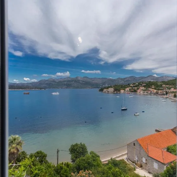 New apartment with terrace and sea view, hótel í Lopud