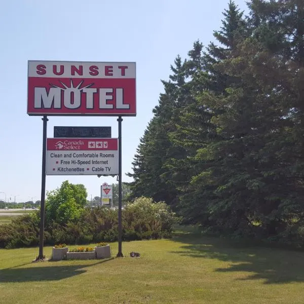 Sunset motel, hotell i Portage La Prairie