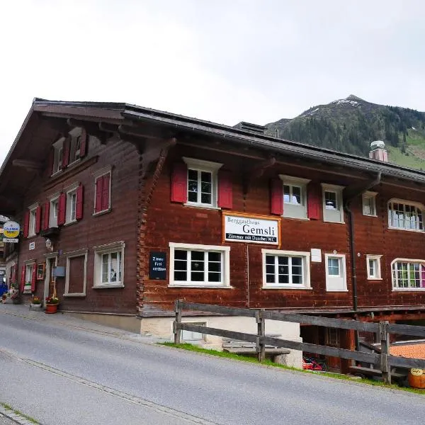 Berggasthaus Gemsli, hotel en Pragg-Jenaz