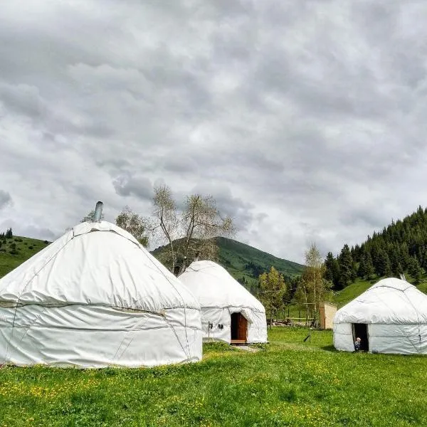 Jyrgalan Yurt Lodge, hotel in Novovoznesenovka