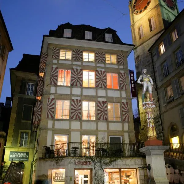 Le Café-Hôtel de L'Aubier, hotel v destinaci Neuchâtel