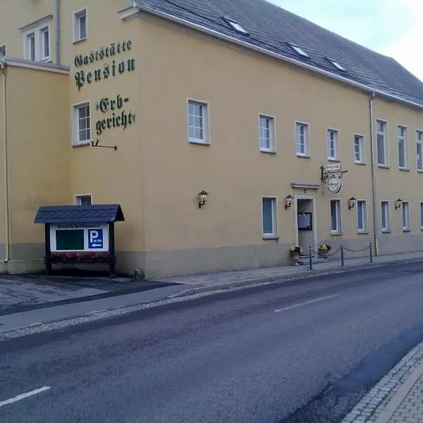 Pension Erbgericht, hotell i Großhartmannsdorf