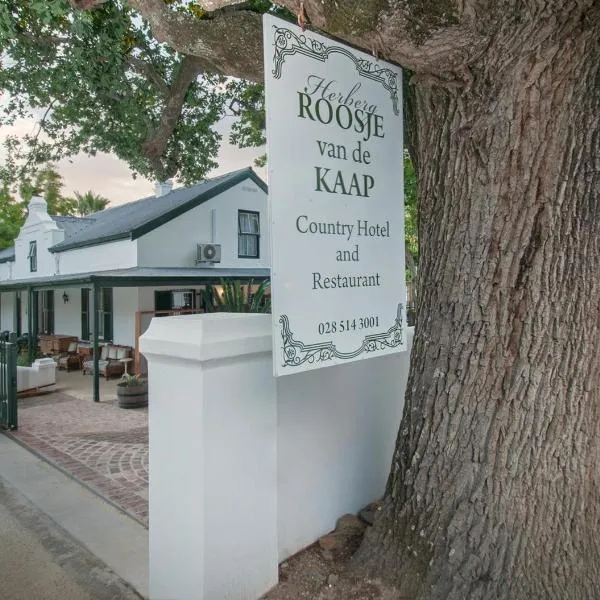 Hotel Roosje van de Kaap, Hotel in Swellendam