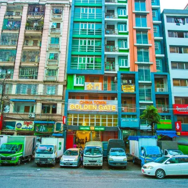 Golden Gate China Town Hotel, hotell i Yangon