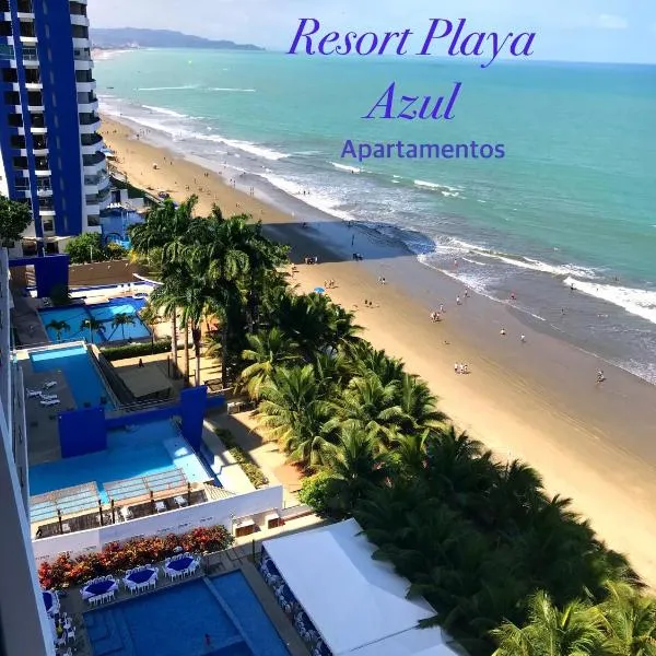 Resort Playa Azul Departamentos frente al mar, hotell i Tonsupa