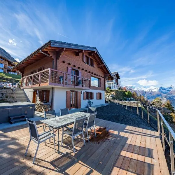 Chalet Riquet - Ski/in-out - Jacuzzi, hotel i Nendaz