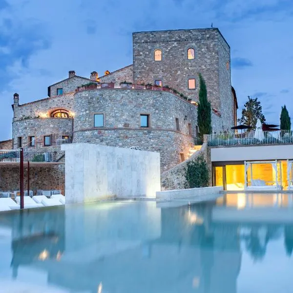 Castello di Velona Resort, Thermal SPA & Winery、モンタルチーノのホテル