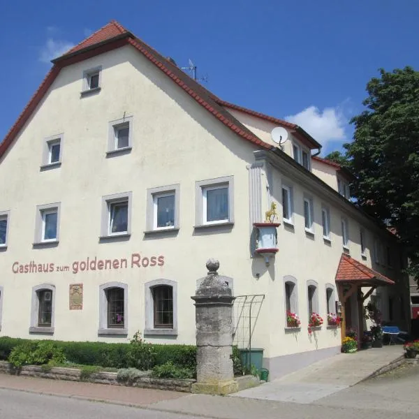 Gasthaus zum Goldenen Roß, hotel v destinaci Creglingen