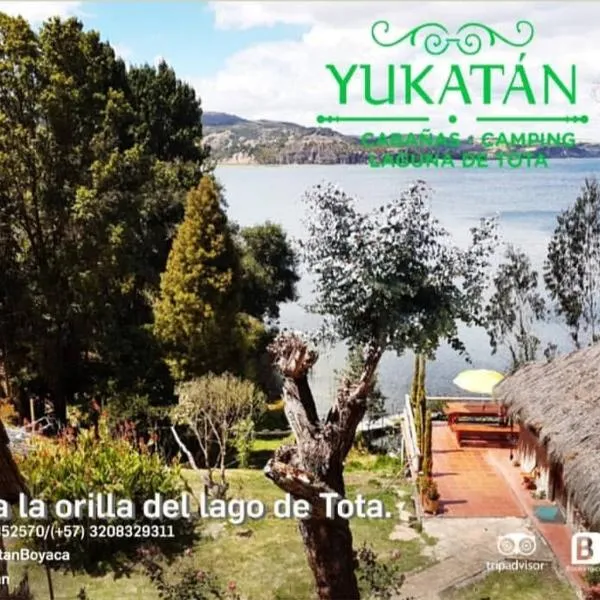 Cabañas Yukatan Lago de Tota, hotelli kohteessa Tota