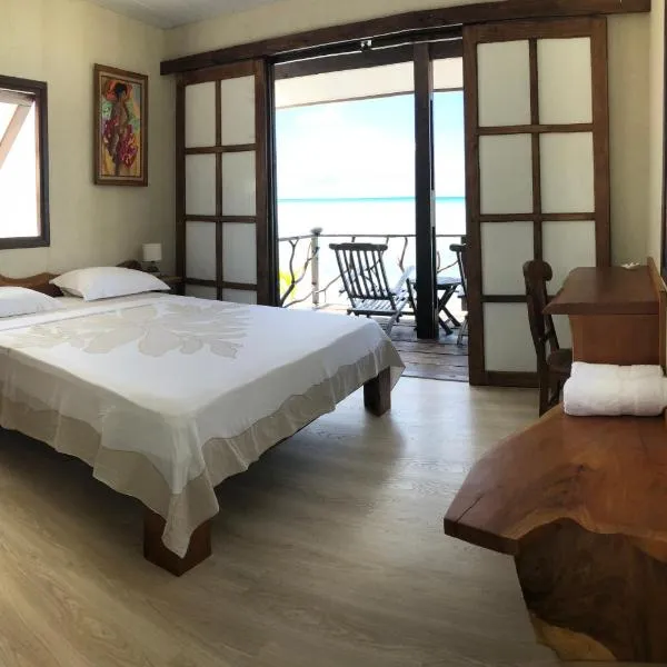 Hakamanu Lodge, hotell i Tikehau