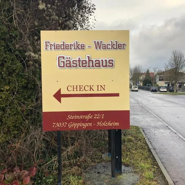 Friederike Wackler Gästehaus, hotel in Göppingen