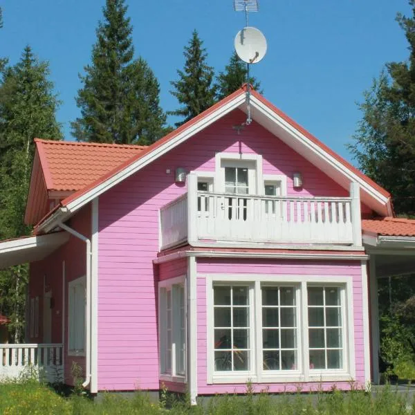 Коттедж в Финляндии, Enonkoski (розовый), hotel in Paasiniemi