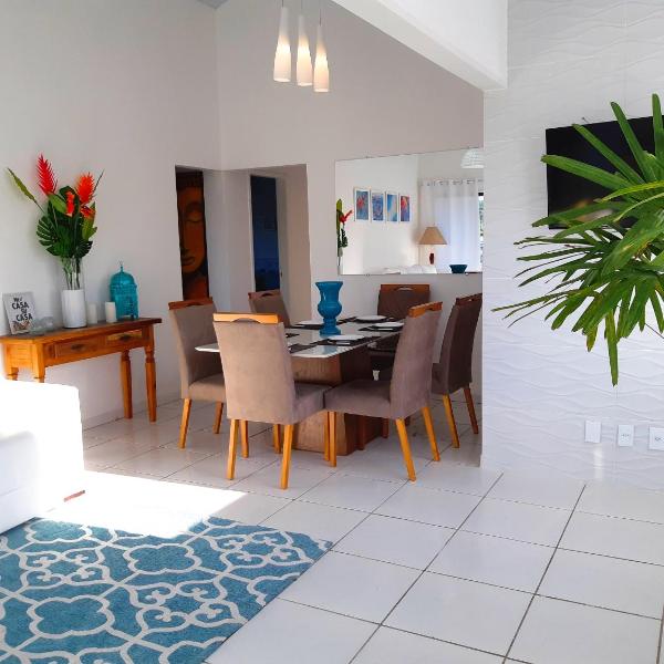 Espetacular Casa 3 SUÍTES cozinha varanda vista a passos da praia - Foto 4