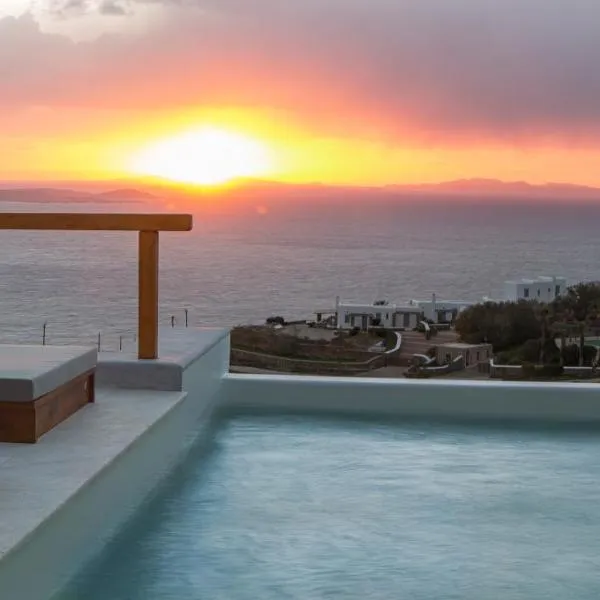 VILLA ATHENA- Private Pool- Amazing Aegean View, hotell i Fanari
