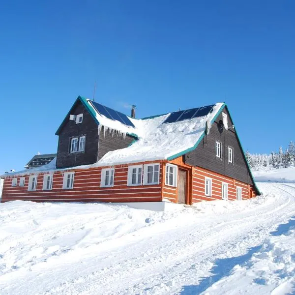 Bouda Matouš - Friesovy boudy, hotel a Strážné