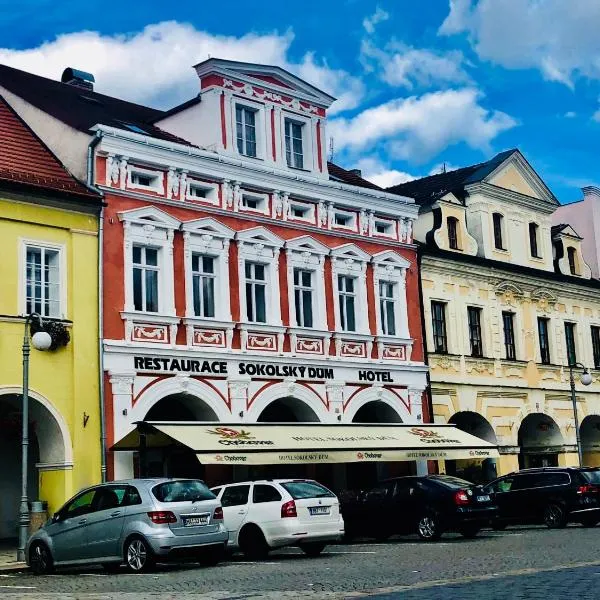 Hotel Sokolský Dům、ドマジュリツェのホテル