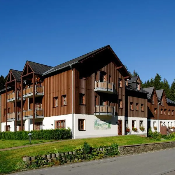 Hotel Schwarzbeerschänke Pobershau, hotel in Heinzebank