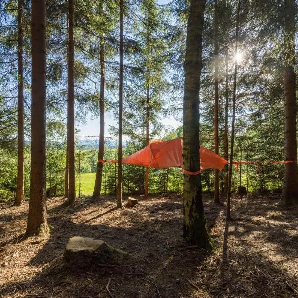 Baumzelt am Waldesrand, hotel di Obernaglbach