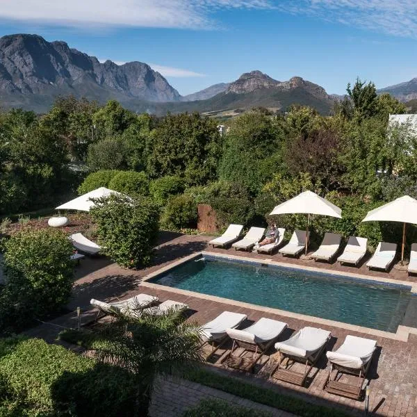 Plumwood Boutique Hotel by The Living Journey Collection, hotel in Franschhoek