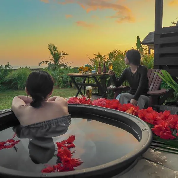 森のフェアリー Cottage Morino Fairy All cotage with open-air bath with sea view or river view, hotel v destinaci Jakušima