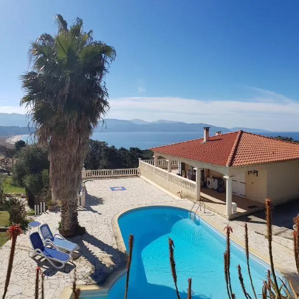 Villa Liamone Studio für 3 Personen , 400 m vom Strand, Pool, Klimaanlage, Hotel in Sagone