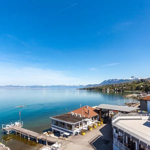 Hôtel De La Plage, hotel v destinácii Amphion les Bains