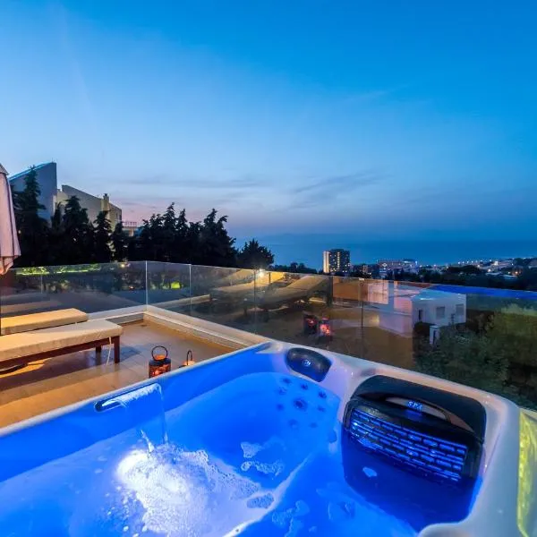 FlyViewFlatsGOLD PrivateHotTub with SeaView, hotel Rodoszban