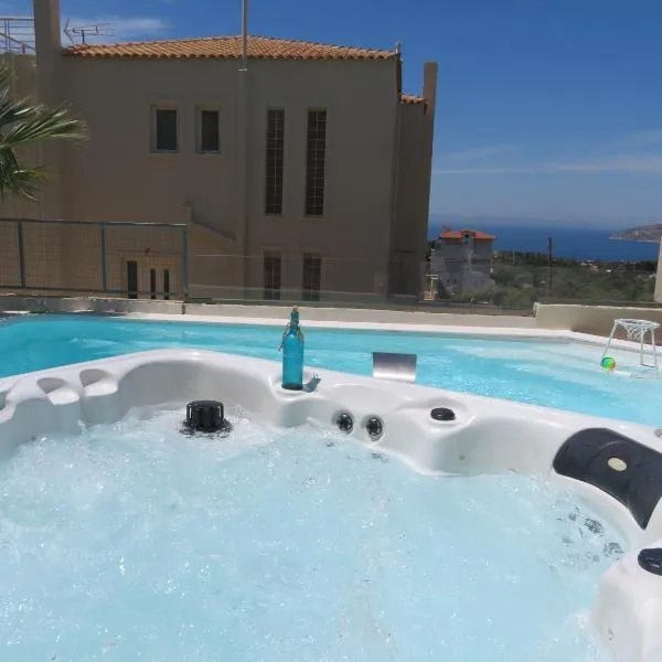 Thimari Sports & Spa with private pool and jacuzzi, hotel in Sounio