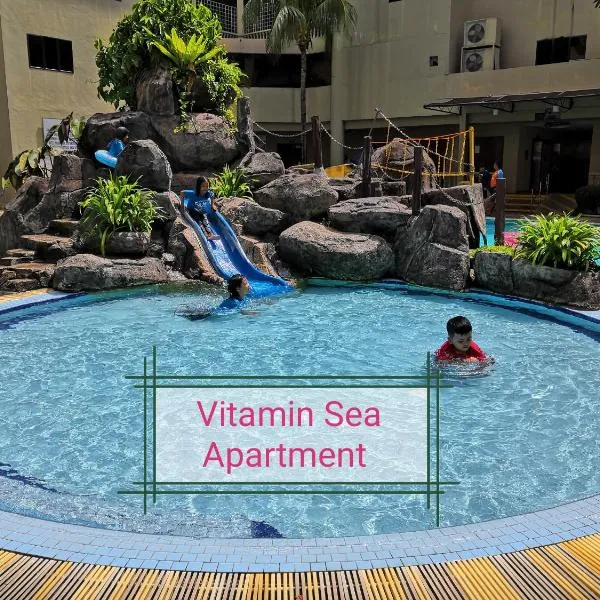 2 mins to beach Apartment 3 rooms, מלון בKampong Pasir Bogak