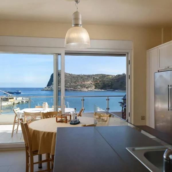 Beach Front Condo South Crete, hotel in Kali Limenes