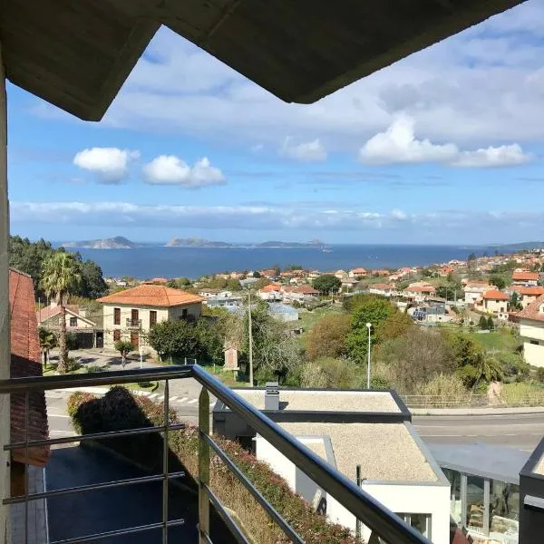 Casa Pío, vistas Islas Cíes, hotel v destinaci Nigrán