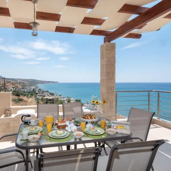 Private Luxury 3bdrm Villa - Walk to beach, hotel v destinaci Keratokampos