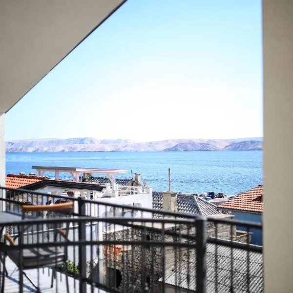 Apartments ANA Karlobag, hotell i Baške Oštarije